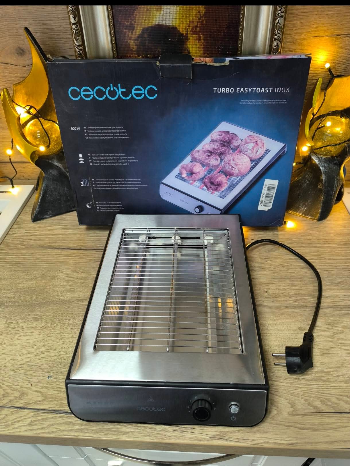 Тостер Taurus Neptuno Plus – 900W, бял, с тавичка за трохи - Image 2