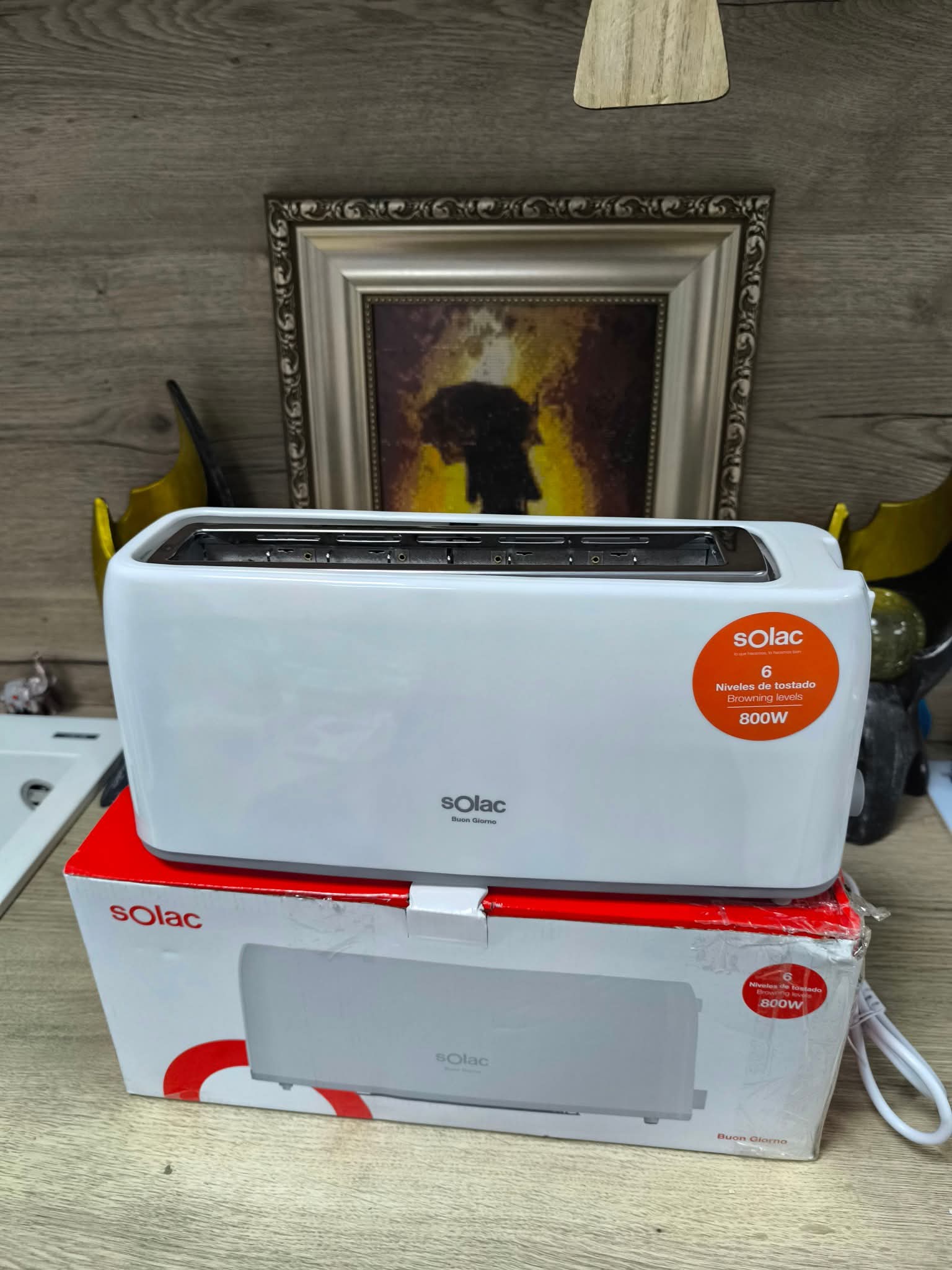 Тостер SOLAC BUON GIORNO TL5418 – 800W, бял, 6 степени