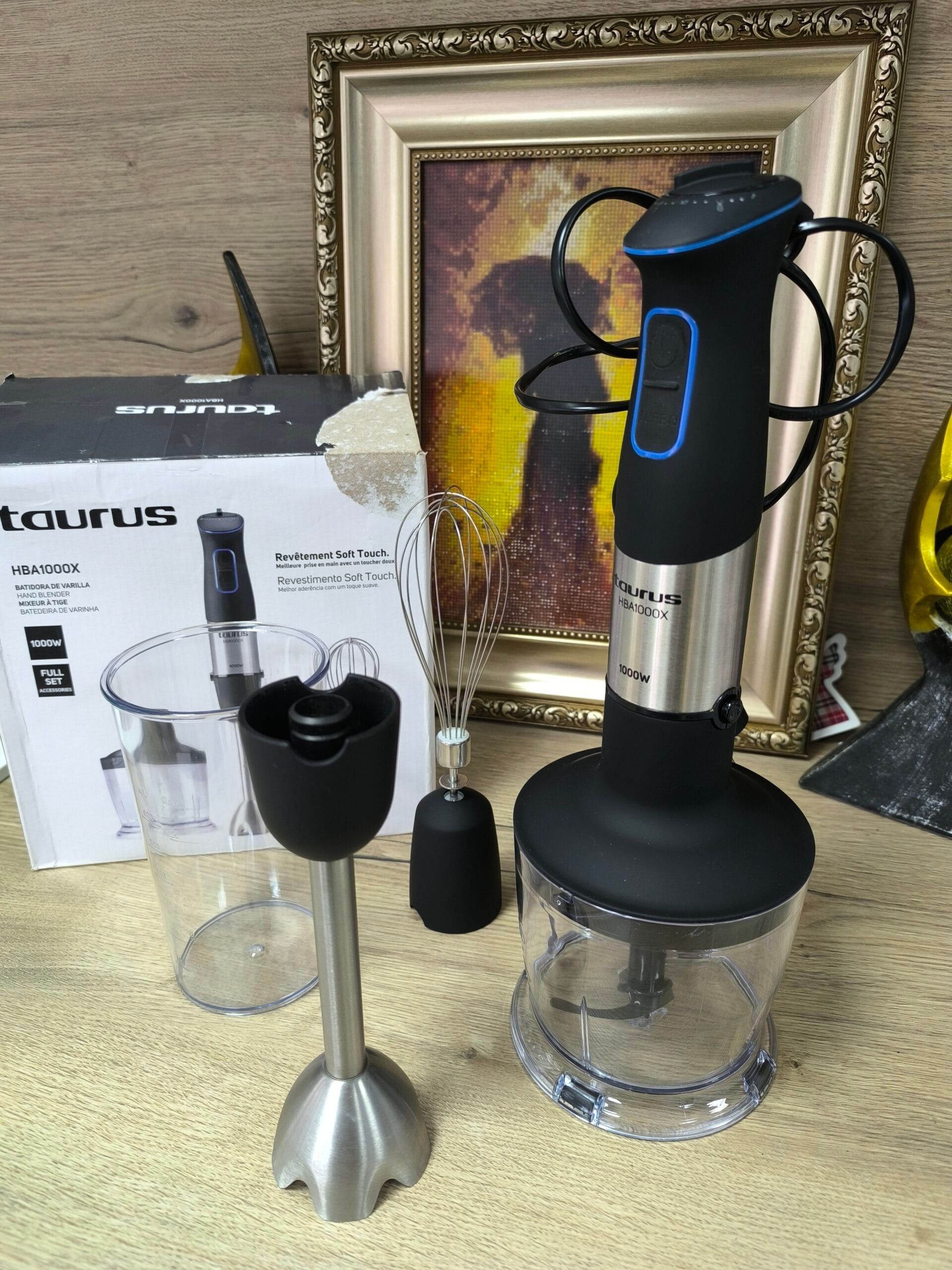 Ръчен блендер Taurus – 1000W, с аксесоари и 20 скорости