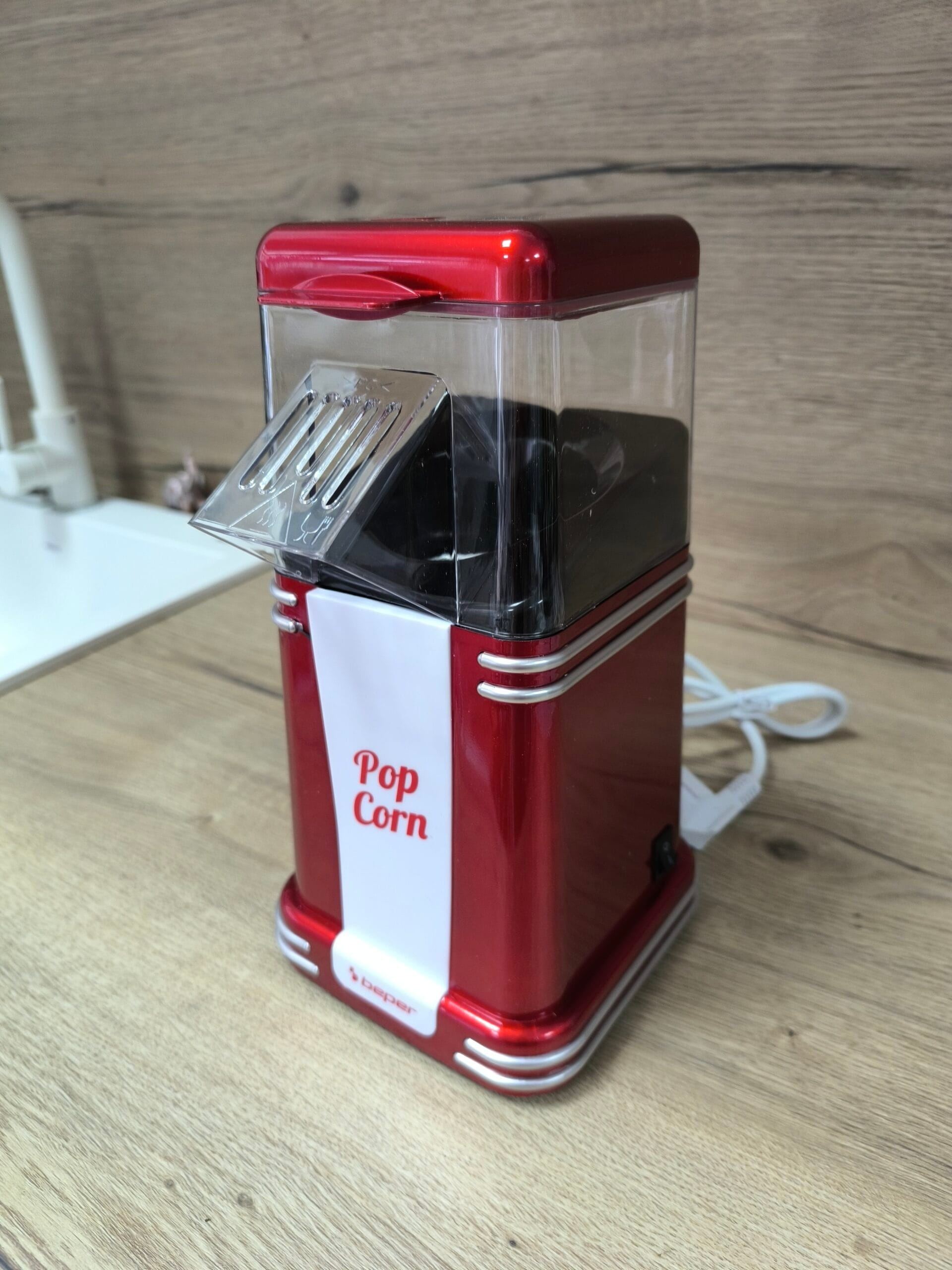 Beper Popcorn Machine – ретро машина за попкорн без мазнини